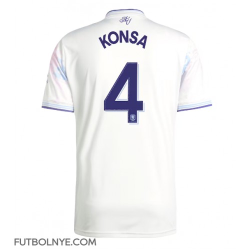 Camiseta Aston Villa Ezri Konsa #4 Tercera Equipación 2025-26 manga corta